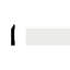 WM623 - 3 1/4"H x 1/2"P x 96"L Base Moulding, PVC