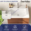  Meuble-lavabo 24 po avec comptoir en céramique Cove, armoire de salle de bain Mid-Century en bois entièrement assemblée, noyer