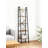5-Tier Industrial Ladder Bookshelf With Metal Frame, Narrow Tall Standing Storage Shelf For Living Room, Home Office, Kitchen And Bedroom Organization-573372713-573372708