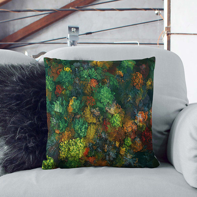 Floral Square Cushion, 40 x 40 cm