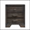 1pièce de style contemporain 2 tiroirs de rangement table de chevet chambre à coucher meubles en bois massif finition bois foncé