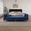 Modern Upholstered Chaise Lounger Daybed,Accent Bench With Bolster Pillows-1095173016
