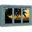 «Window View Of Sunset Palmier Beach Silhouette Nature Images Modern Art Rustic Scenic Ultra» sur toile