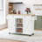 Jaye 51.7" Kitchen Island on Wheels with Storage Cabinet with Drop Leaf Countertop-1750206909