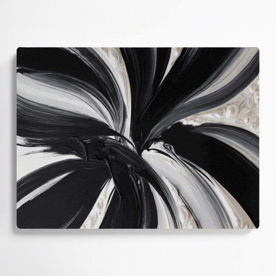 Lyrical Abstraction 42 Gray Metal Wall Art