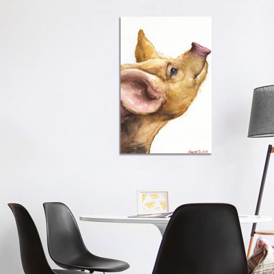 Oxford Sandy Piglet 1 Piece Wrapped Canvas Painting
