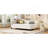 L-Shaped Linen Daybed, With Solid Wood Legs-258729941-258729939