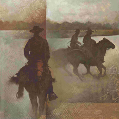 " Neutral Cowboy Painting 1 "