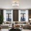 Crystal Semi Flush Mount