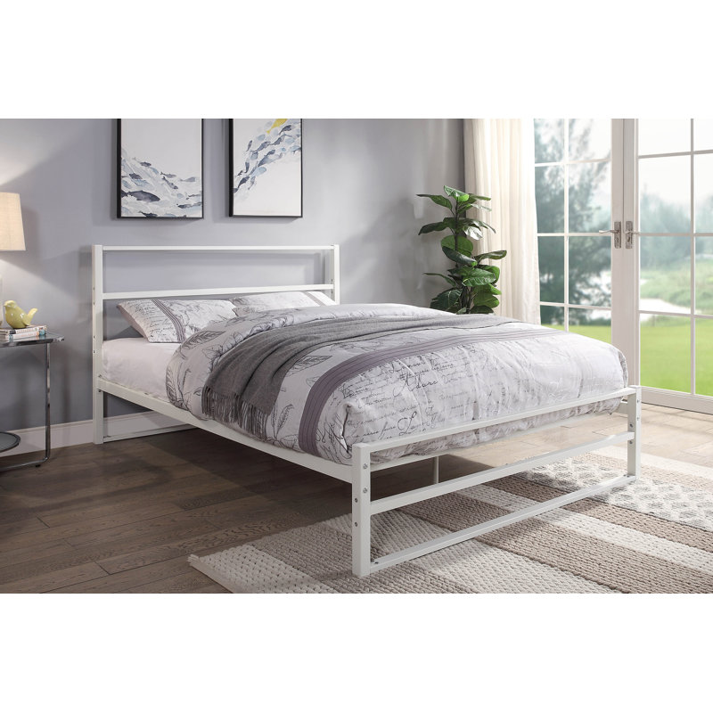Clermont Bed, White, Kingsize (5'), Memory Foam