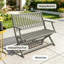 Banc de jardin pliable en bois d'une capacité de 705 lb