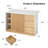 55.1" Kitchen Island With Sliding Table Top, Kitchen Cabinet With Storage And Power Outlet