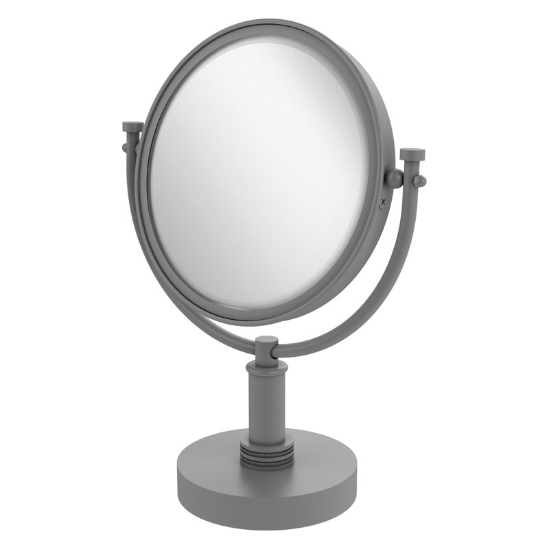Dolder Metal Mirror, 2x, Matte Gray