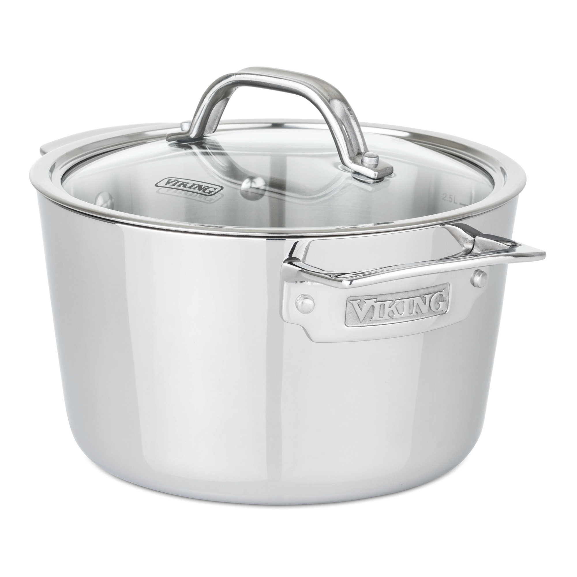 Viking Contemporary 3-Ply Dutch Oven with Glass Lid, 3.4 Qt.
