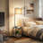 Zulfa 62" Dimmable Table Floor Lamp with Drawer, End Table with Lamp for Living Room-774493055