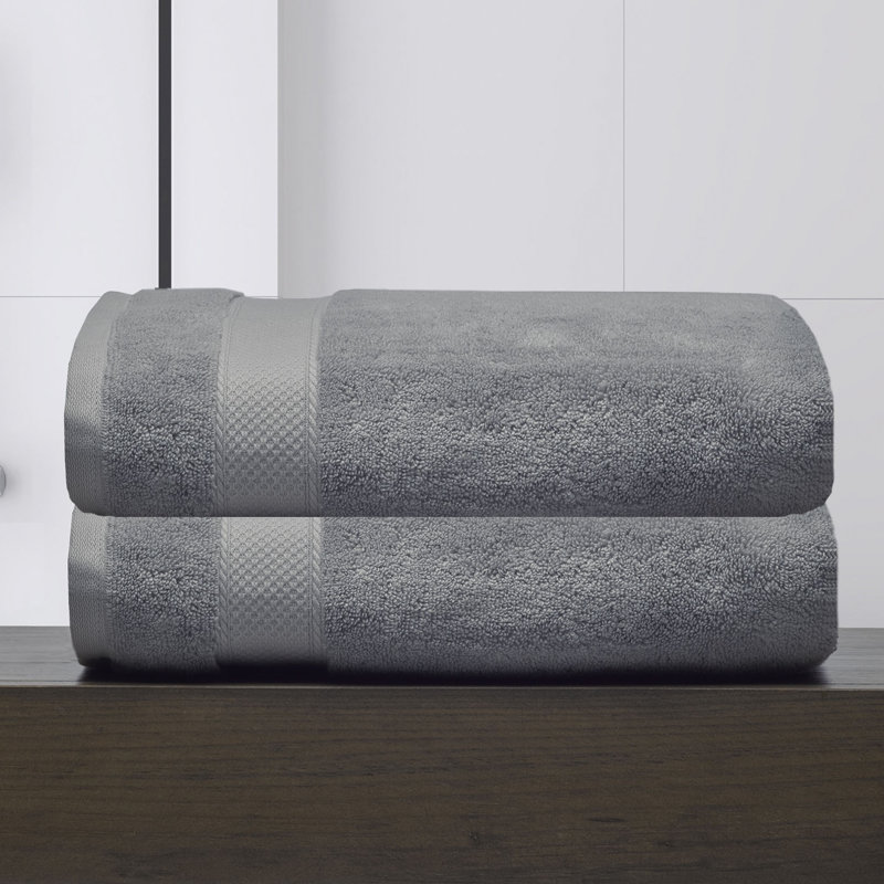 Essuie-mains 100% coton, Argent