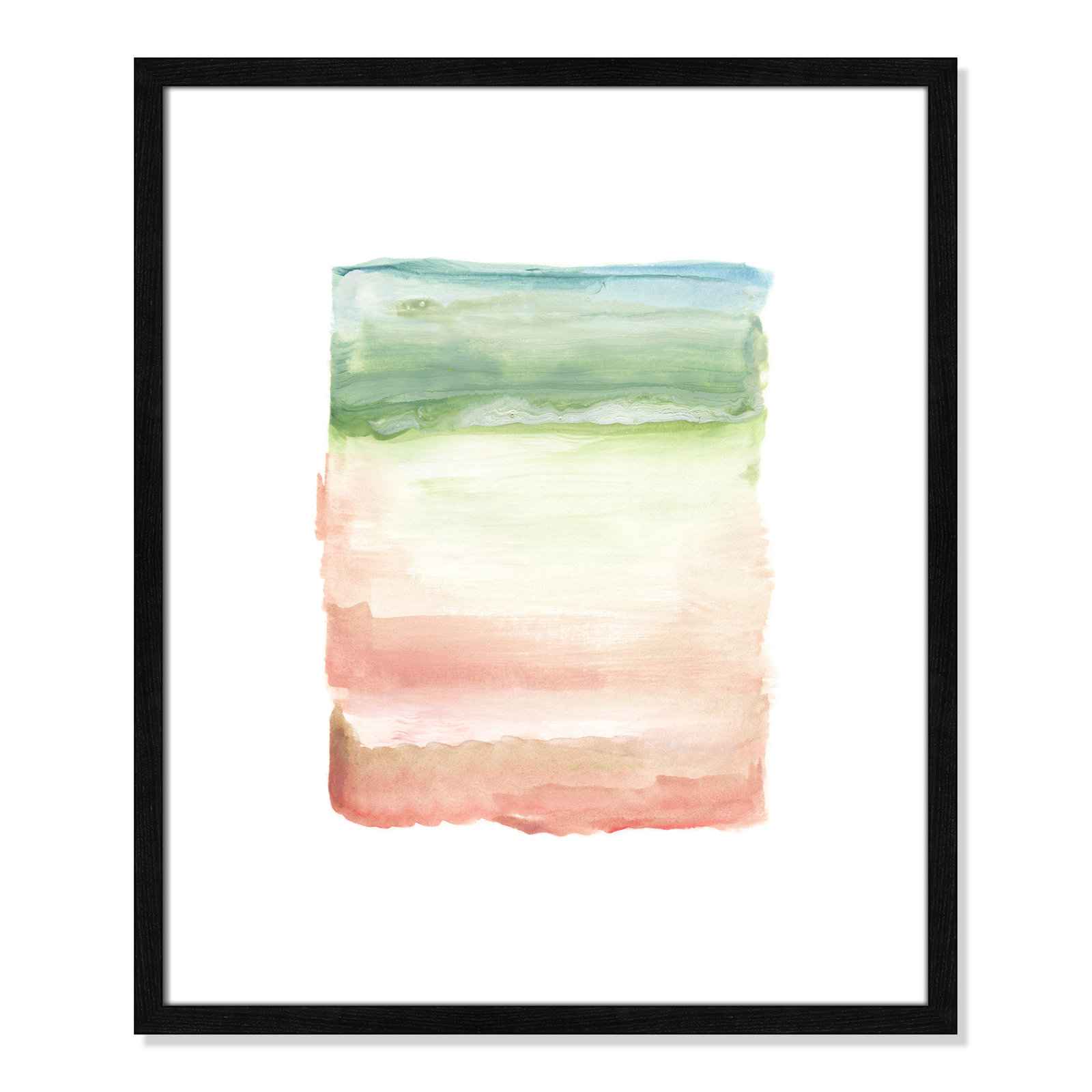Skye I - Picture Frame Print on Paper, Black Framed Paper, 25.5" H x 21.5" W x 0.75" D
