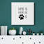 Home Is - Art textuel sur toile tendue-1941713410