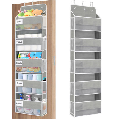 Over The Door Organizer Storage, 44Lbs Weight Capacity Hanging Door Organizer, 5-Layer
