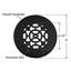 Grille ronde en aluminium moulé massif Achtek de 4,5 po (6 po de diamètre au total), revêtement en poudre-107243174-102352985