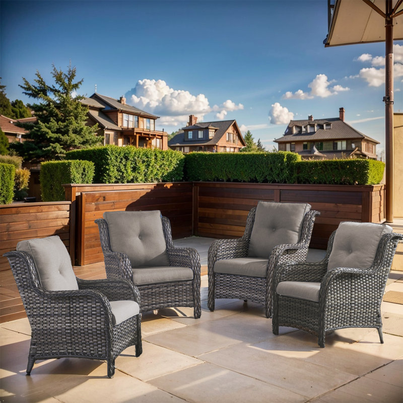 Bonia Outdoor Lounge Chair, Gray, Gray
