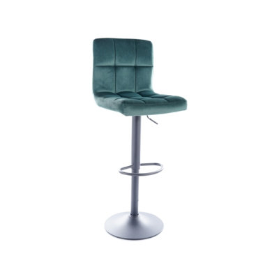 Afan Upholstered Adjustable Height Bar Stool
