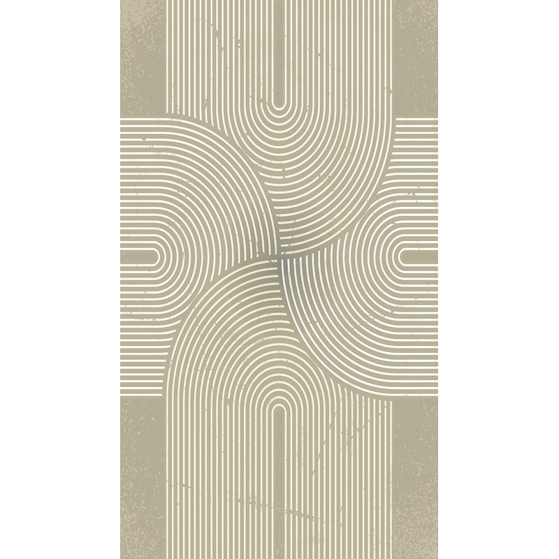Murale beige Mod Curves, Beige
