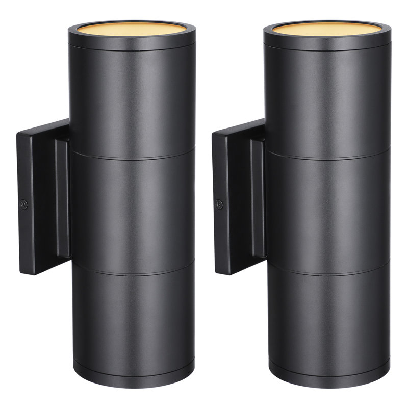 LED Cylinder Up Down Wall Light, 22W 1800lm, Modern Outdoor Porch Light, 3000K Warm White