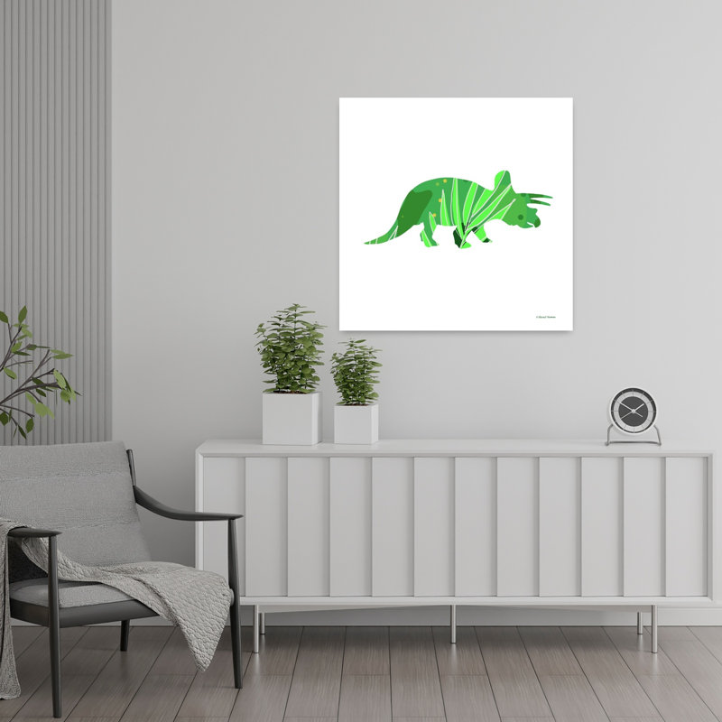 Dinosaure tropical, art tropical, H 24 po x l 24 po