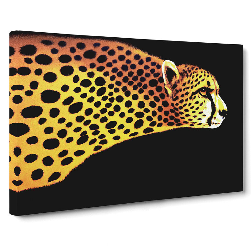 Exclusive Cheetah - Wrapped Canvas, 40cm H x 60cm W x 3cm D
