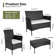 Winston Porter 4 Piece Sofa Seating Group with Cushions