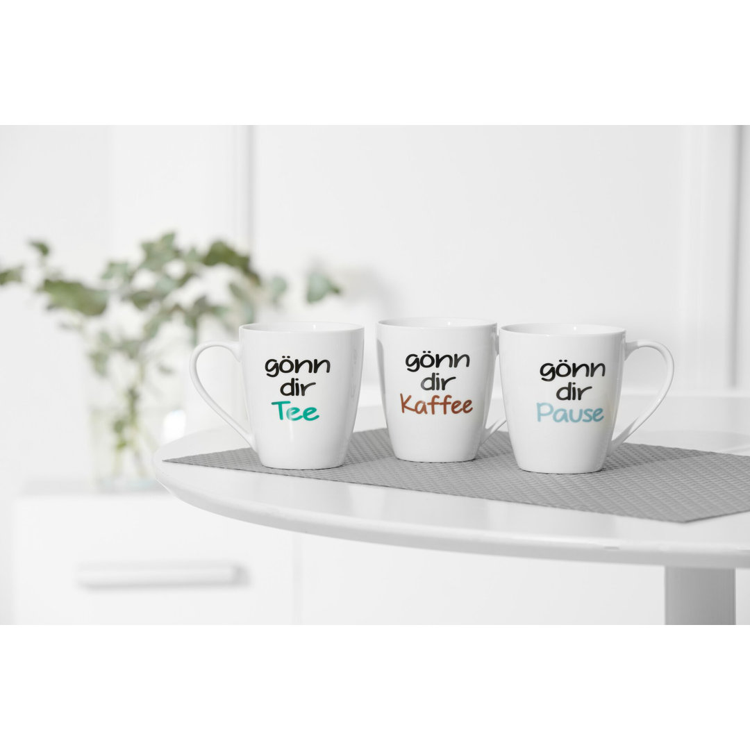 Kaffeebecher 360 ml 3-farbig sortiert, Goenn Dir