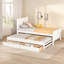 Lit plateforme moderne avec lit gigogne et tiroirs Modern-12109074