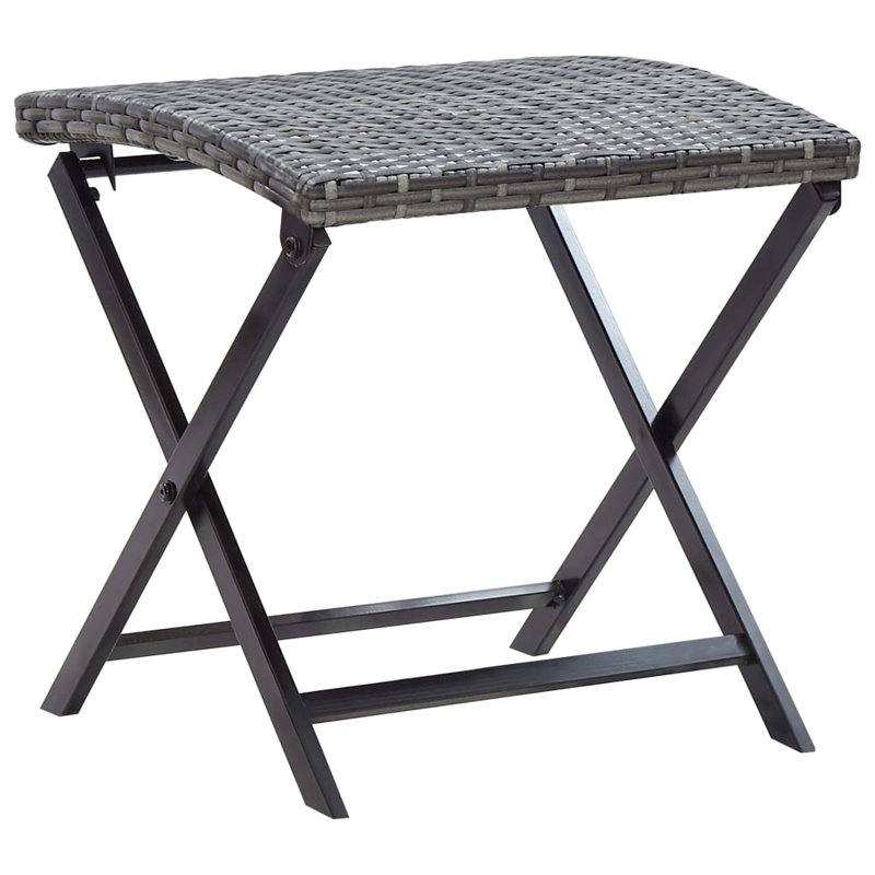 Keeshawn Powder Coated Steel Outdoor Stool