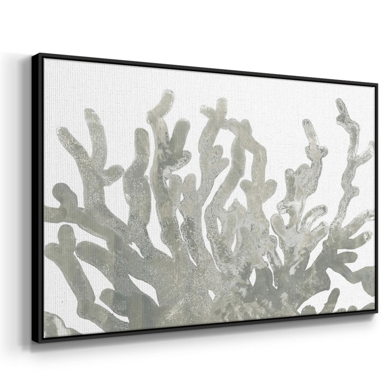 Stone Macro Coral III, reproduction d'art sur toile, H 17 po x l 25 po x P 2 po, Noir