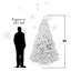 Arbre de Noël 6 pi avec fil mémoire, arbre en PVC artificiel à charnière 760 pointes, arbre de Noël de Noël facile à assembler pour la décoration intérieure (ornements non inclus)-2077825965