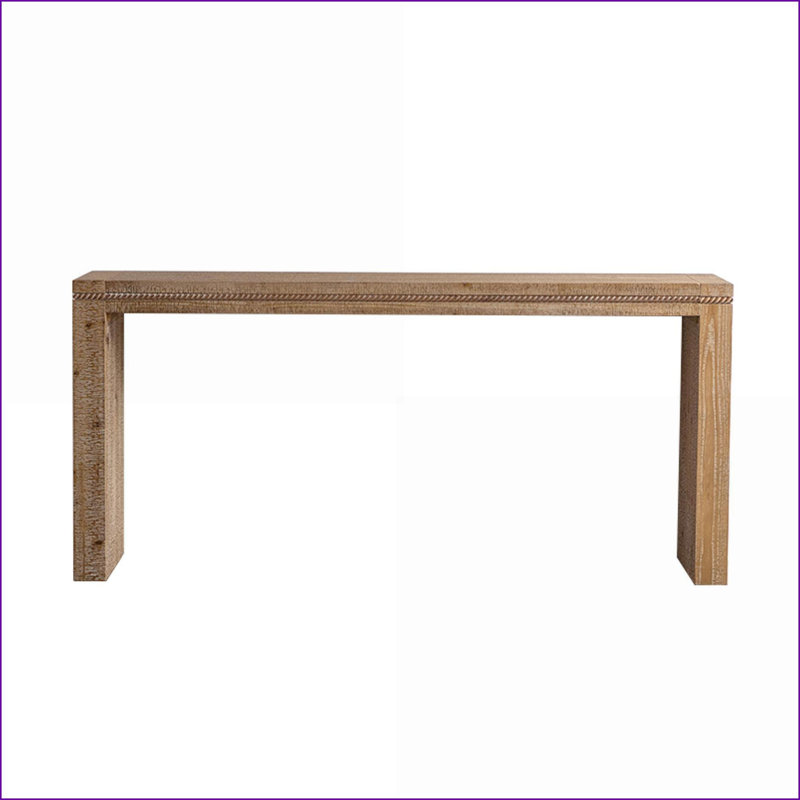 Table basse en bois massif rétro pour le salon, canapé / table d'entrée facile à nettoyer, console à assemblage rapide