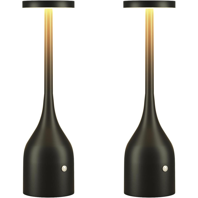 Cordless Table Lamps Set Of 2 Small Rechargeable Lamps Battery Operated Lamp Waterproof Portable Wireless Led Table Light 3 Way & Stepless Dimmable