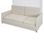 Lit escamotable double pleine grandeur avec coussin