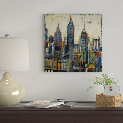 « city sketchs », reproduction sur toile