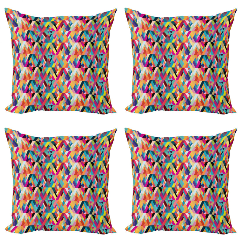 Boîte de 4 coussins décoratifs Ambesonne, 20 po X 20 po