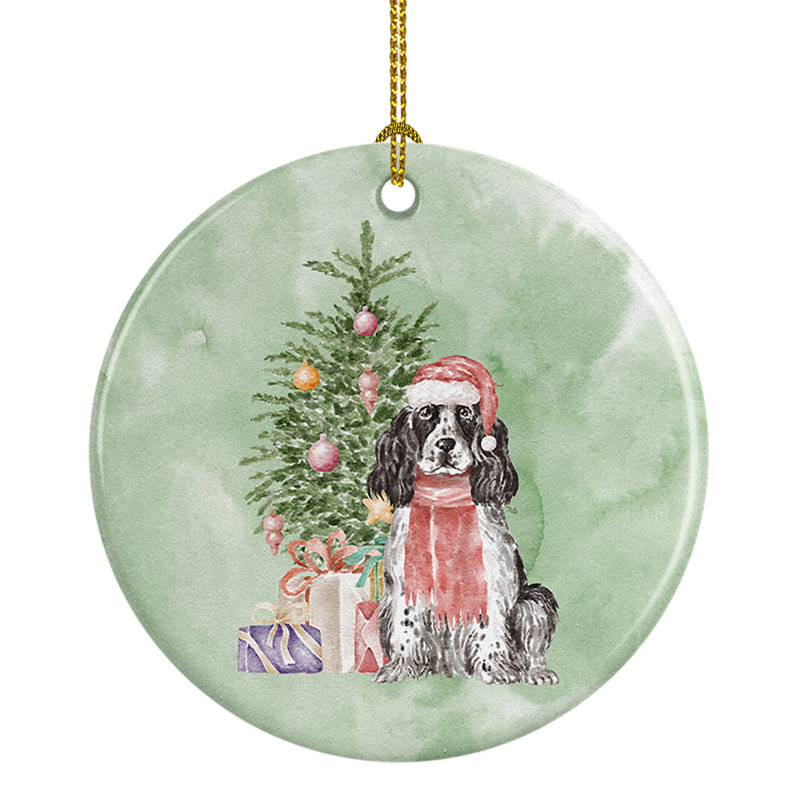 Figurine de Noël suspendue épagneul cocker anglais