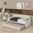 Twin Upholstery Daybed With Trundle And USB-117086720