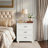 3-Drawer Nightstand With Noble Design-2087990314