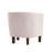 Fabric Barrel Accent Chair with Rubberwood Legs-1876760404