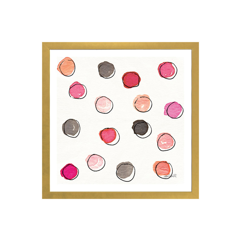 Art de type chic accents viia, H 24 po x l 24 po x P 1 po, Papier encadré doré
