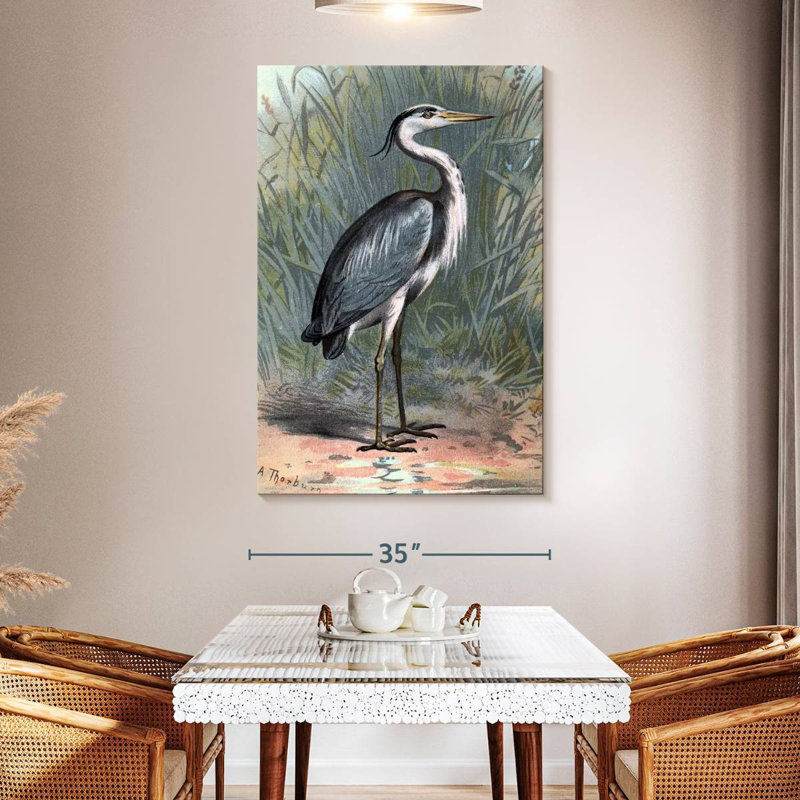 Brampt Heron, 51" H x 34" W