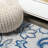 Asgard Paisley High-Low Light Gray/Blue Indoor/Outdoor Rug-1055695244