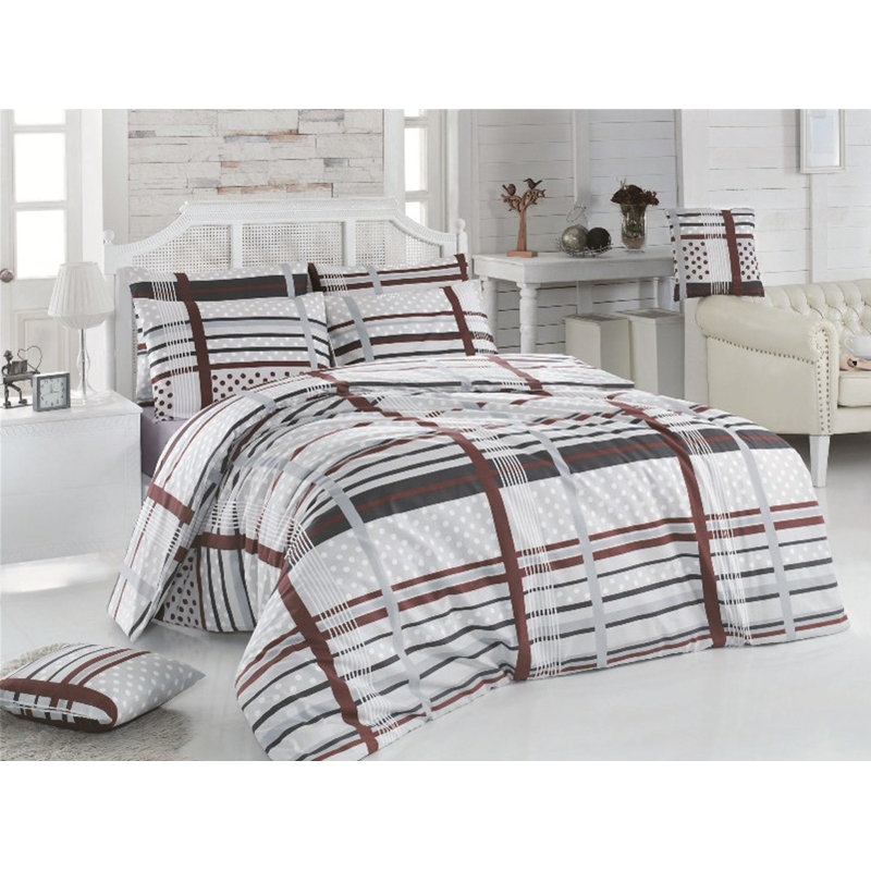 Striped Duvet Cover Set with Pillowcases