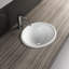 Lavabo de salle de bain ovale encastré en porcelaine vitrifiée 17,5 pouces Cantrio PS-186